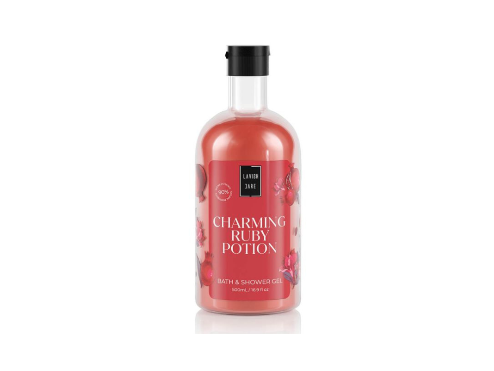 Lavish Care Bath & Shower Gel Charming Ruby Potion Αφρόλουτρο, 500ml