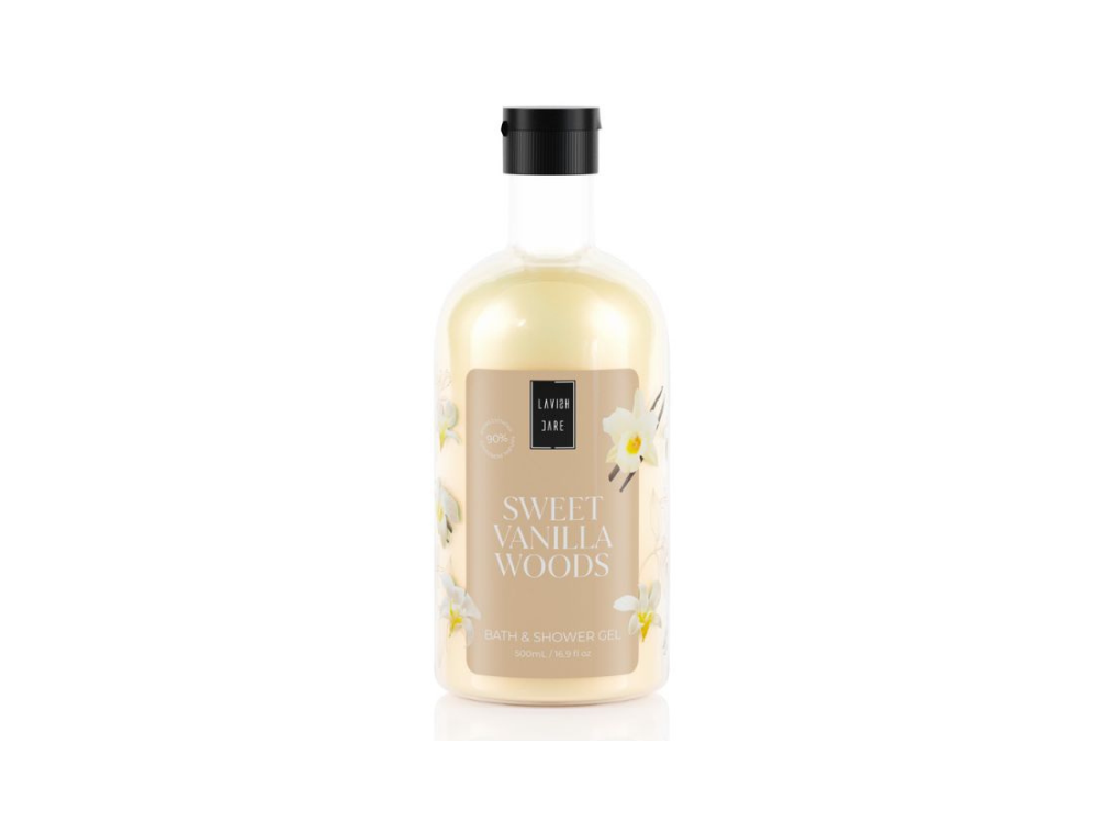 Lavish Care Bath & Shower Gel Sweet Vanilla Woods Αφρόλουτρο, 500ml