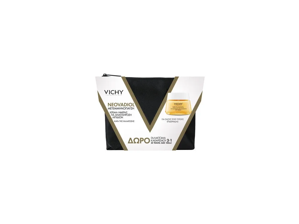 Vichy Xmas Promo 2024 Neovadiol Post-Menopause, Κρέμα Ημέρας για τη Μετεμμηνόπαυση κατά της Χαλάρωσης- 50ml & ΔΩΡΟ Purete Thermal, Γαλάκτωμα 3σε1 100ml & Νεσεσέρ