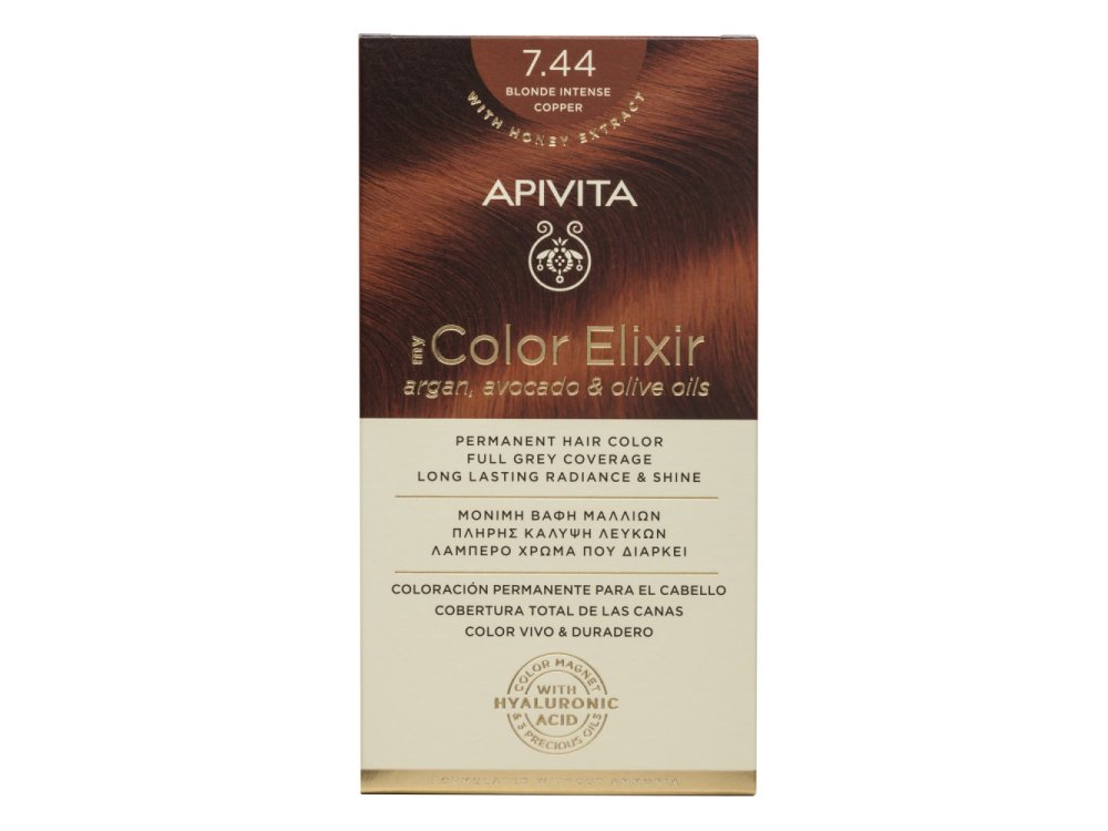 Apivita My Color Elixir N7.44 Ξανθό Έντονο Χάλκινο, 50 & 75ml