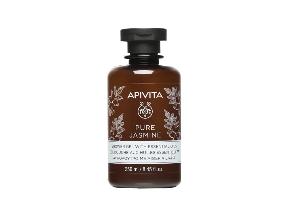 Apivita Pure Jasmine, Αφρολουτρο με Aιθέρια Έλαια & Γιασεμί, 250ml