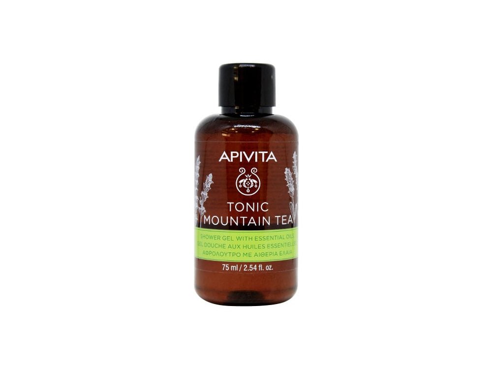 Apivita Mini Tonic Mountain Tea Αφρόλουτρο, 75ml