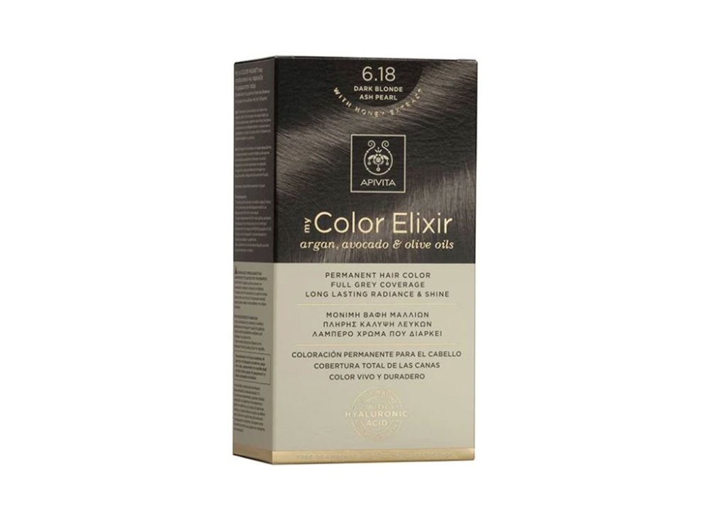 Apivita My Color Elixir N6.18 Ξανθό Σκούρο Σαντρέ Περλέ, 50 & 75ml