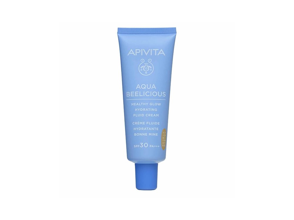 Apivita Aqua Beelicious, Λεπτόρρευστη Ενυδατική Κρέμα Προσώπου Ημέρας με Χρώμα SPF30, 40ml