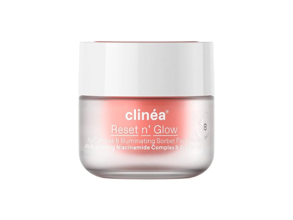 Clinea Reset n' Glow Sorbet Κρέμα Προσώπου Αντιγήρανσης & Λάμψης, 50ml