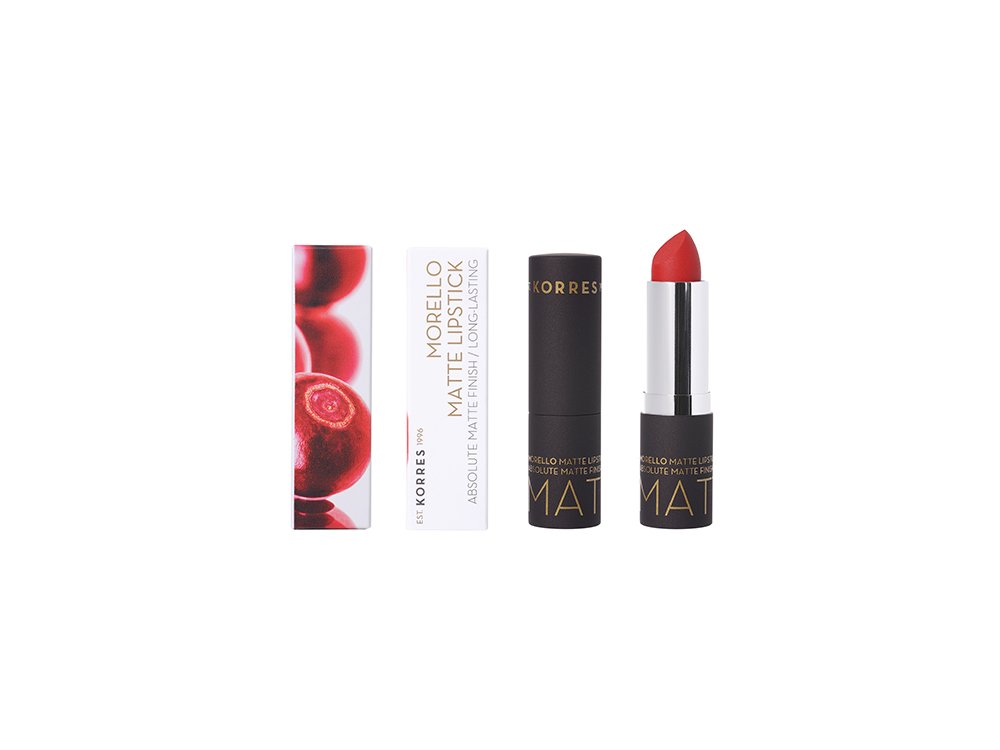 Korres Morello Matte Lipstick 54 Classic Red, 3.5gr