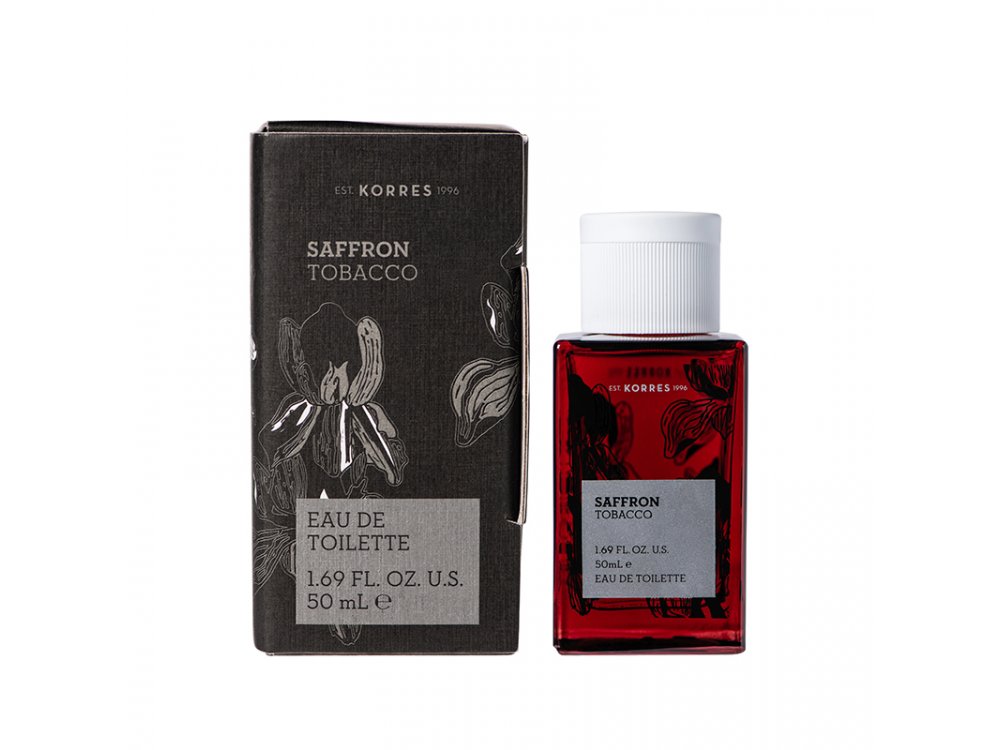 Korres Saffron Tobacco Eau De Toilette, Ανδρικό Άρωμα, 50ml