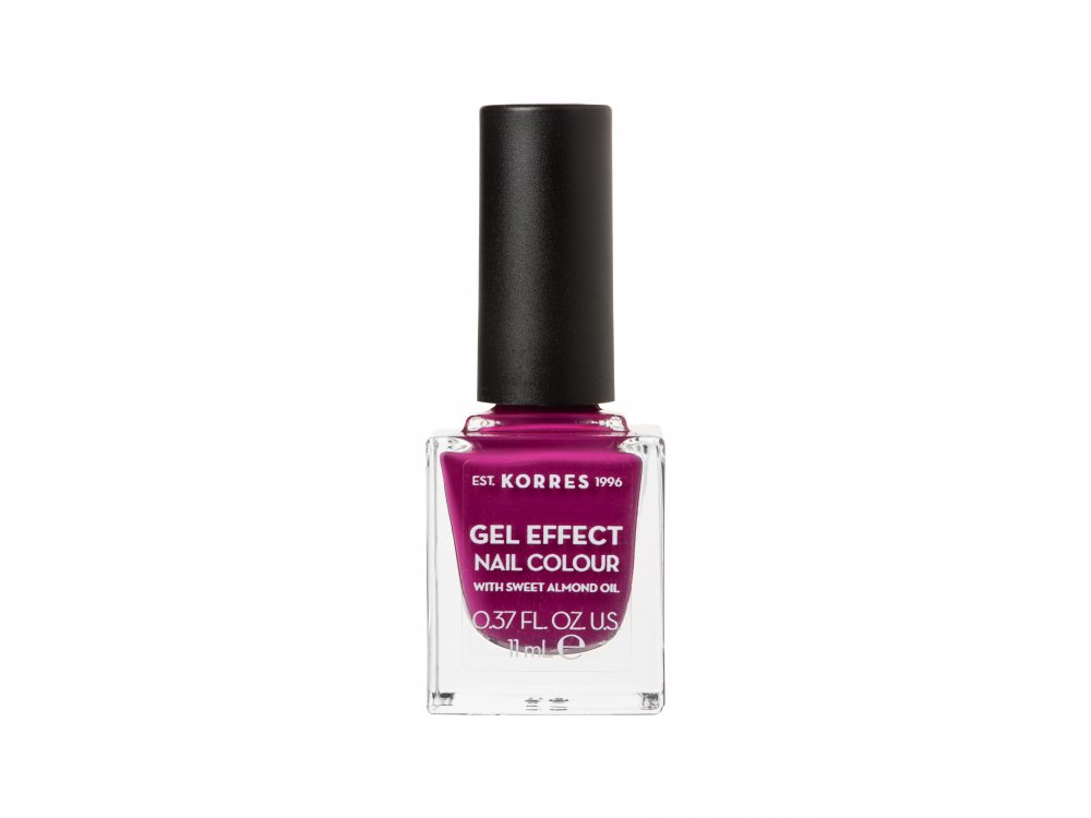 Korres Βερνίκι Νυχιών Gel Effect Nail Colour No72, Cherry Brandy Rose, 11ml