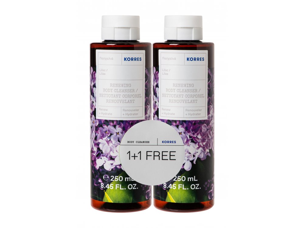 Korres Promo 1+1 Δώρο Πασχαλιά Body Cleanser, (2x250ml)