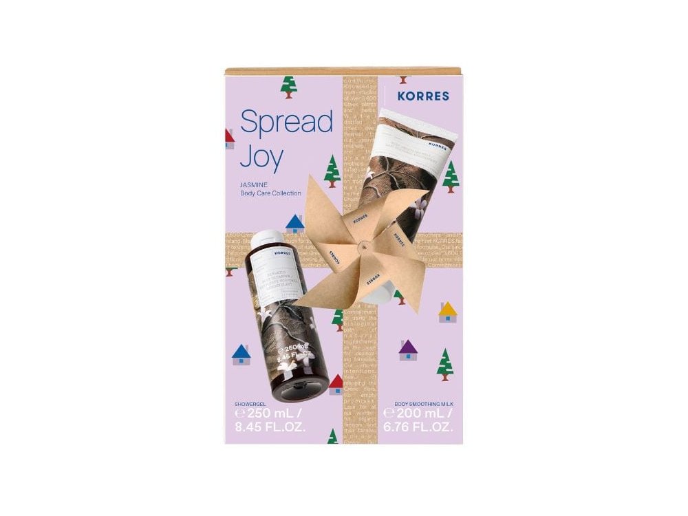 Korres Promo Spread Joy Jasmine Body Care Collection Showergel Αφρόλουτρο Σώματος Γιασεμί, 250ml & Body Smoothing Milk Ενυδατικό Γαλάκτωμα Σώματος Γιασεμί, 200ml, 1σετ