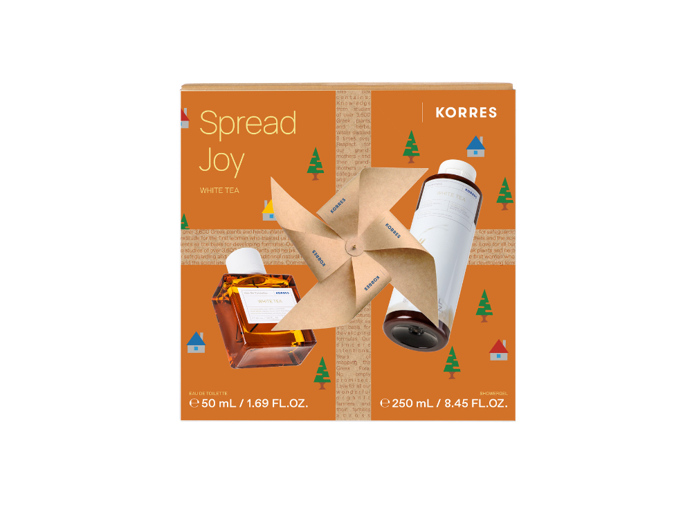 Korres Promo Spread Joy White Tea Eau de Toilette Γυναικείο Άρωμα, 50ml & Αφρόλουτρο, 250ml, 1σετ