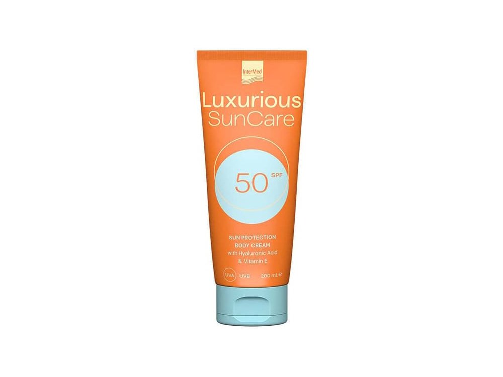 Intermed Luxurious Sun Care Body Cream SPF50 Αντηλιακή Κρέμα Σώματος, 200ml