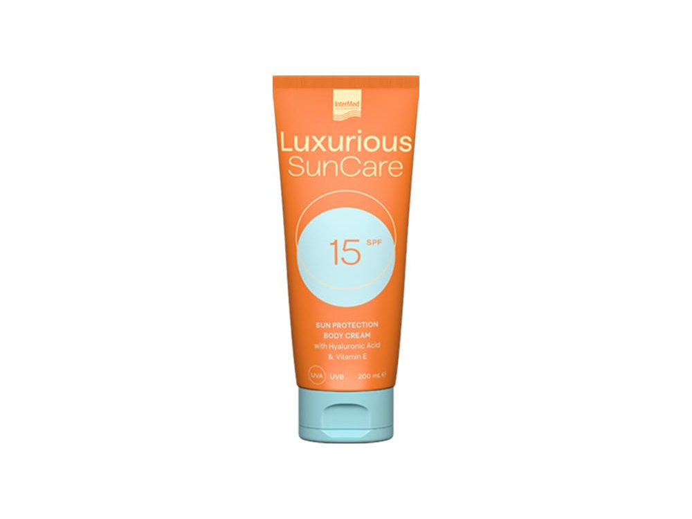 Intermed Luxurious Sun Care Body Cream SPF15 Αντηλιακή Κρέμα Σώματος, 200ml