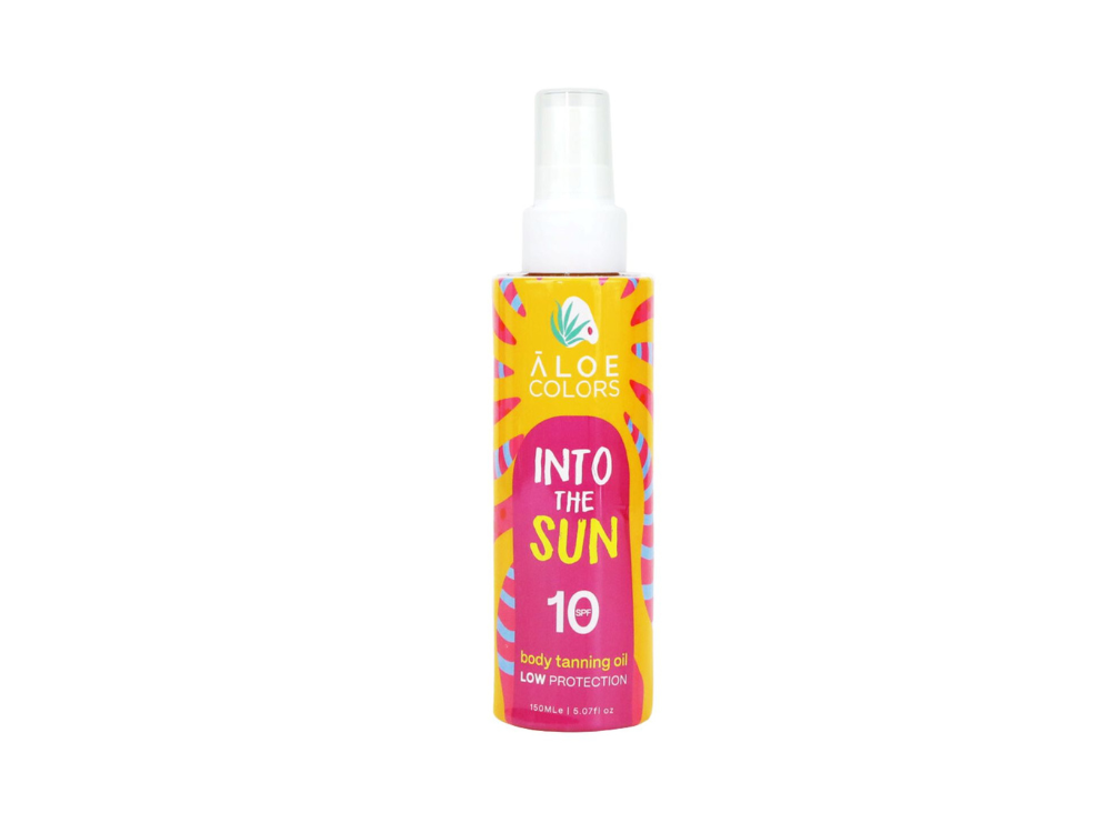 Aloe+Colors Into The Sun Body Tanning Oil Ξηρό Αντηλιακό Λάδι Σώματος SPF10, 150ml