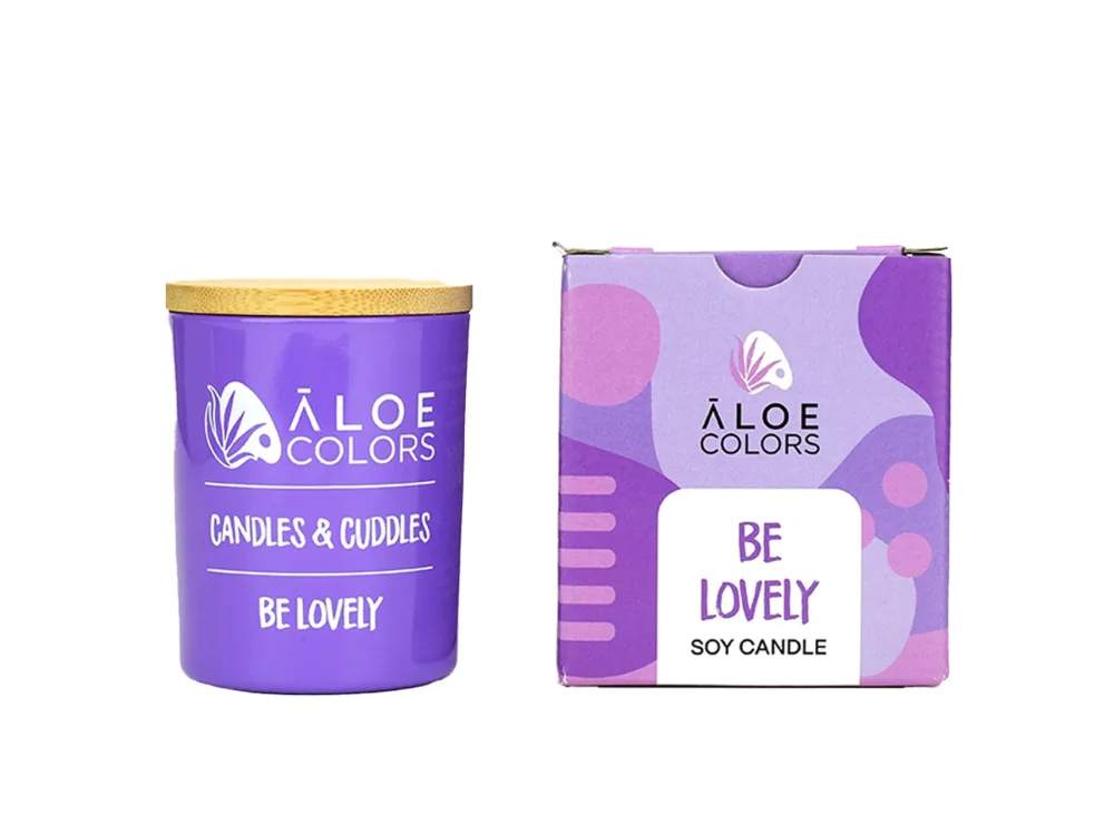 Aloe Colors Soy Candle Be Lovely Αρωματικό Κερί Σόγιας, 150gr