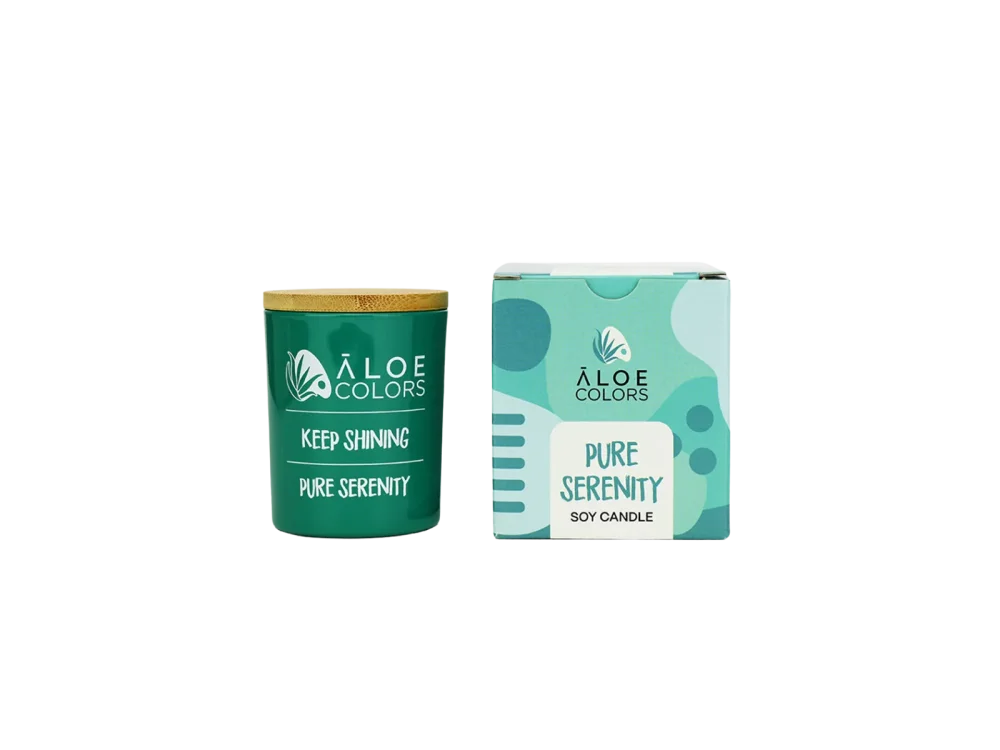 Aloe Colors Soy Candle Pure Serenity Αρωματικό Κερί Σόγιας, 150gr