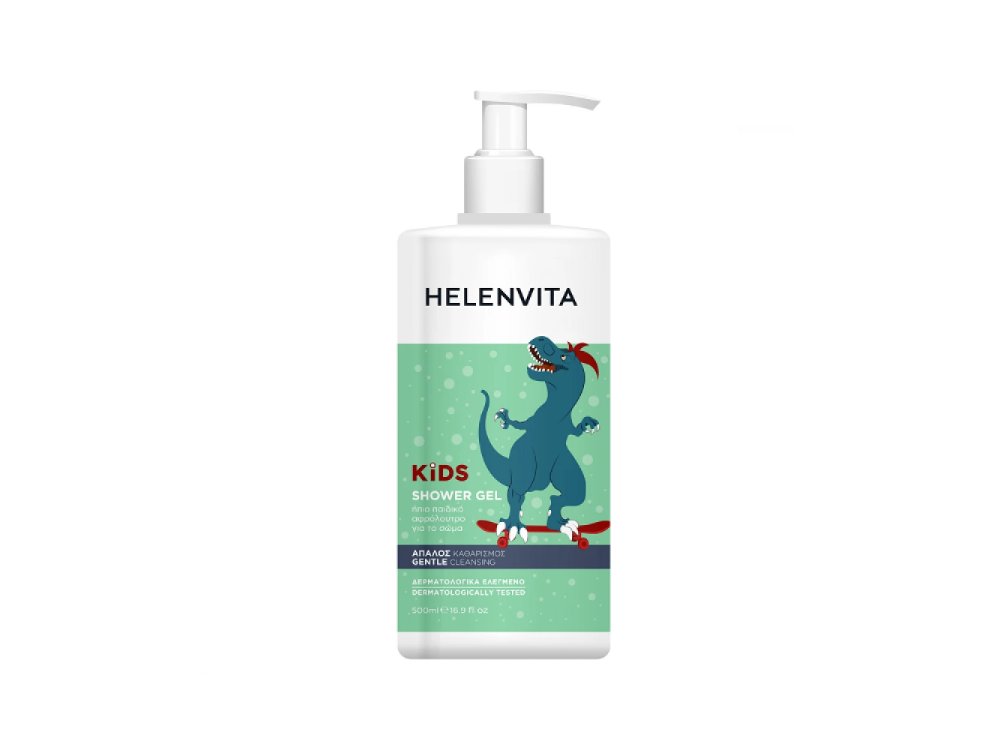 Helenvita Kids Dino Shower Gel Ήπιο Παιδικό Αφρόλουτρο, 500ml