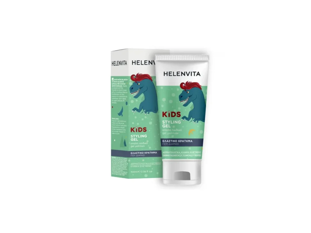 Helenvita Kids Dino Hair Gel Απαλό Παιδικό Τζελ Μαλλιών, 100ml