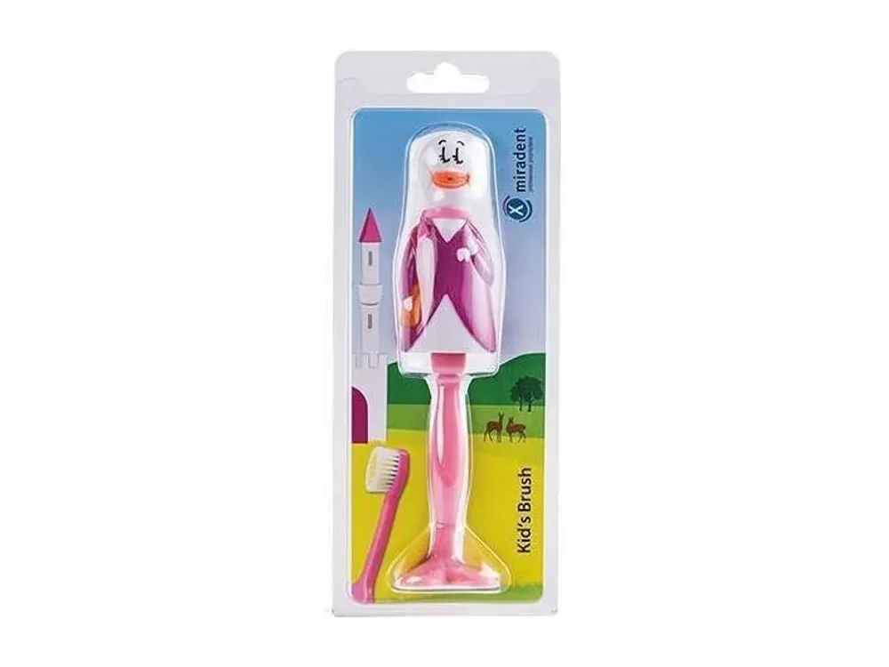 Miradent Kid's Brush, Παιδική Οδοντόβουρτσα με Θήκη Πάπια, από 3ετών+,1τμχ