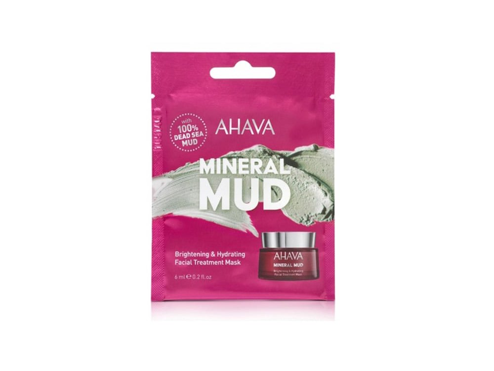 Ahava Mineral Mud Brightening &Hydrating Facial Treatment Mask, Μάσκα Προσώπου Για Ενυδάτωση & Λάμψη, 6ml