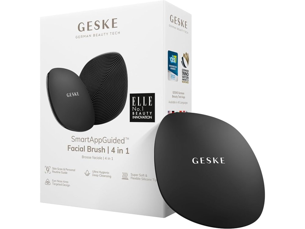 Geske Facial Brush, Συσκευή Καθαρισμού Προσώπου, Gray, 4 in 1