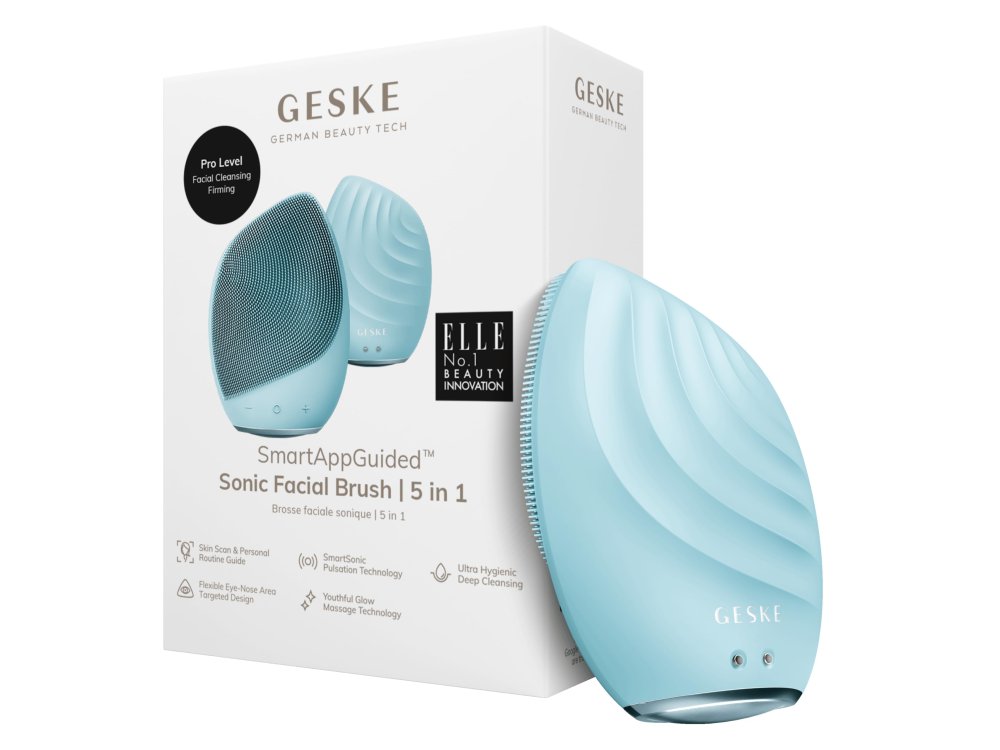 Geske Sonic Facial Brush, Συσκευή Καθαρισμού Προσώπου, Turqoise, 5 in 1