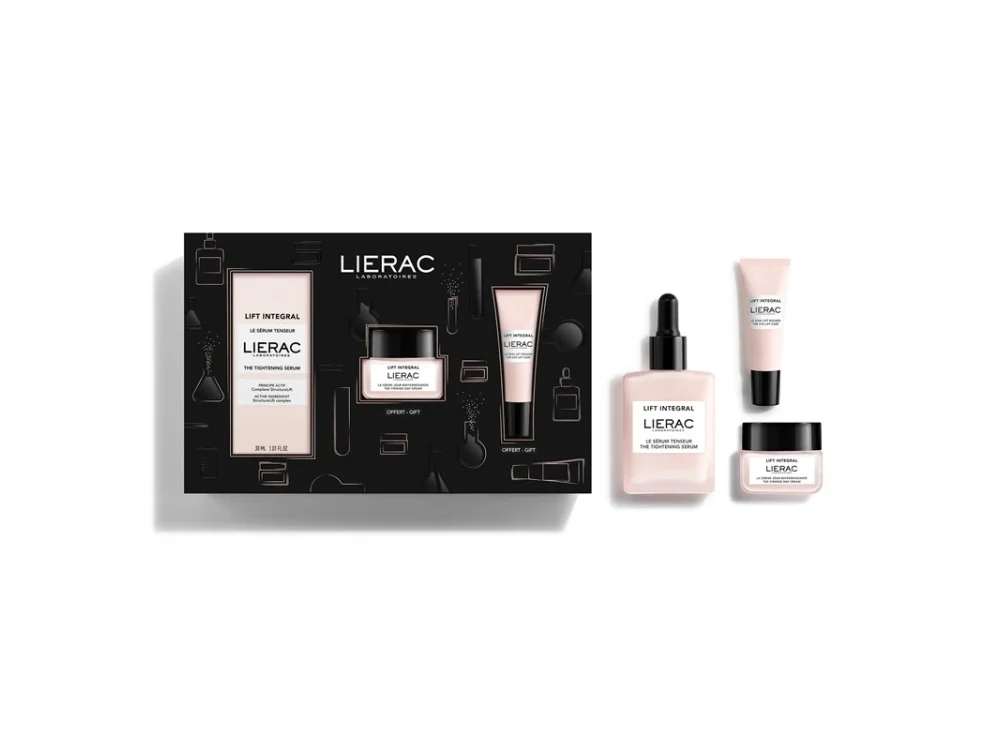 Lierac Promo Xmas Lift Integral The Tightening Serum Set, Πακέτο Περιποίησης Προσώπου με Συσφικτικό Ορό 30ml & Δώρο Συσφικτική Κρέμα Ημέρας 20ml & Ανορθωτική Κρέμα Ματιών 7.5ml