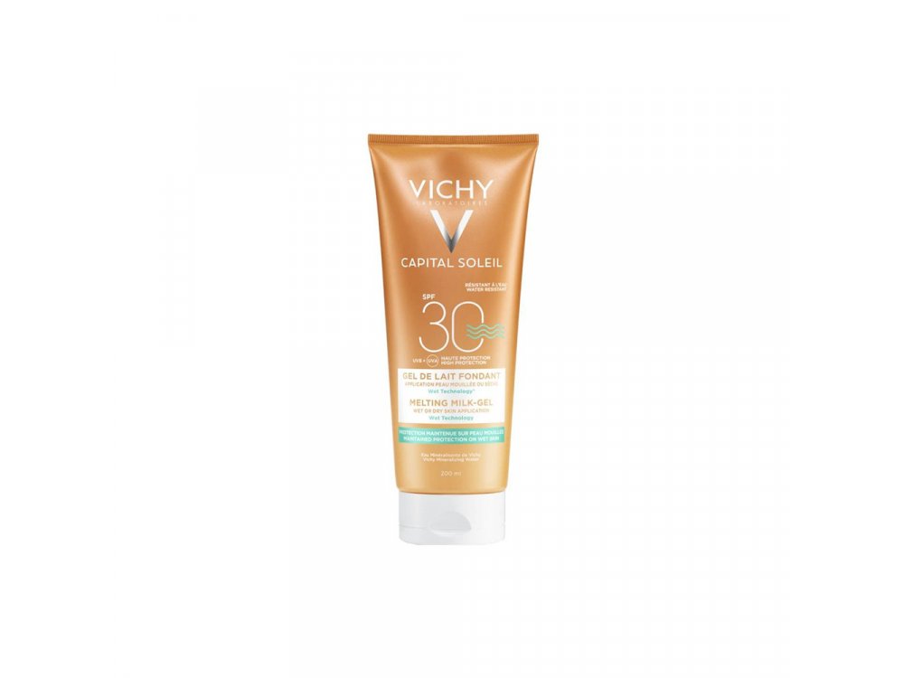 Vichy Ideal Soleil SPF30 Έξτρα Απαλό Αντηλιακό Γαλάκτωμα - Gel, για Προσώπο & Σώμα, 200ml