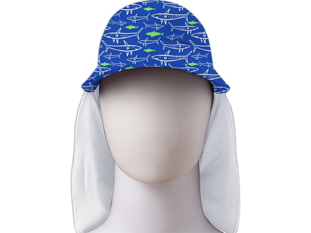 Slipstop Ocean Sharks UV Hat, Παιδικό Αντηλιακό Καπέλο με δείκτη προστασίας UPF50+