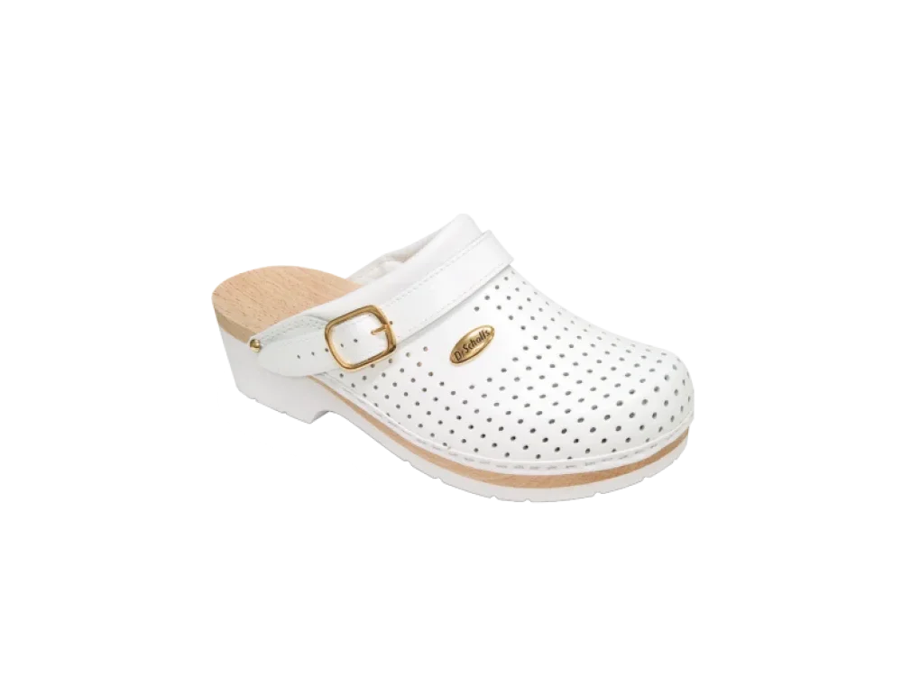 Scholl Clog Super Comfort Unisex Ανατομικά Σαμπώ, Χρώμα Λευκό, No40