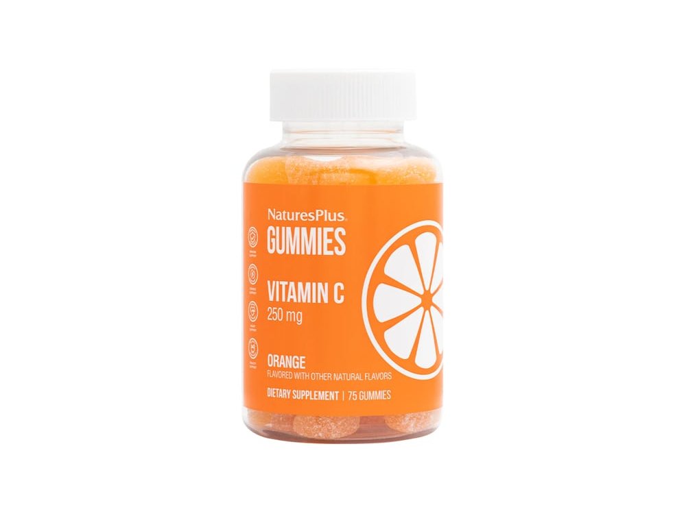 Nature's Plus Vitamin C 250mg, Συμπλήρωμα Διατροφής Για Την Εύρυθμη Λειτουργία Του Οργανισμού Με Γεύση Πορτοκάλι, 75gummies