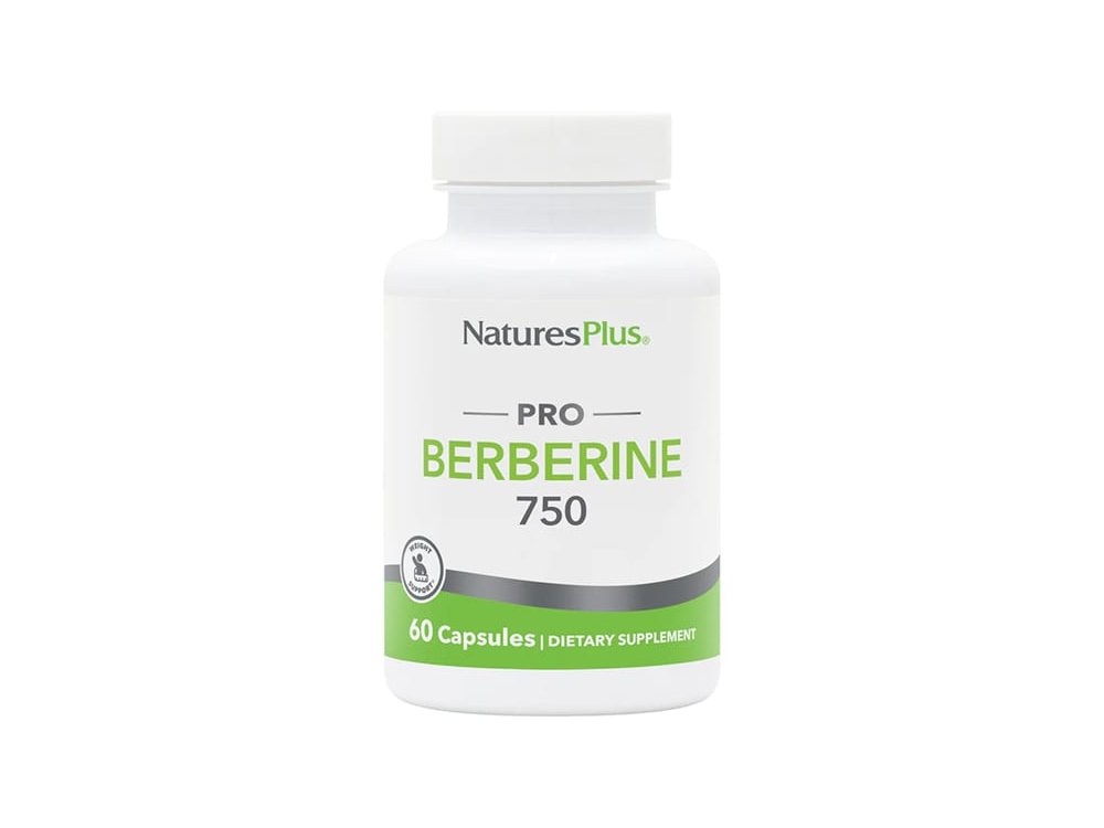 Nature's Plus Berberine 750mg, Συμπλήρωμα Διατροφής για τα Υγιή Επίπεδα Σακχάρου στο Αίμα, 60caps