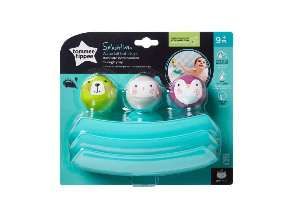 Tommee Tippee Παιχνίδια Μπάνιου σε Νεροτσουλήθρα Closer To Nature Splash time Waterfall Bath Toys για Μωράκια από 9m+