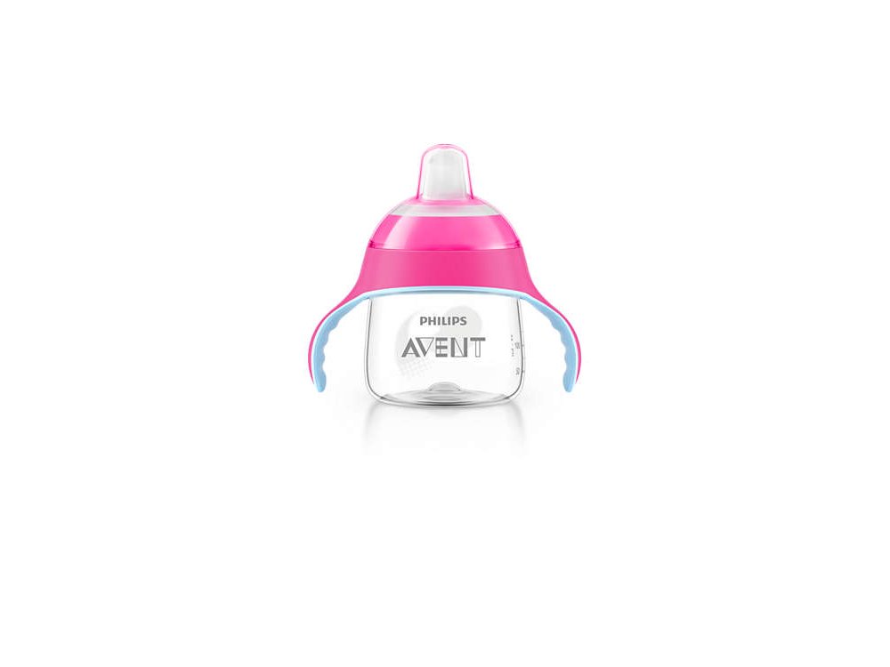 Philips Avent Κύπελλο Με Στόμιο 6m+ Ροζ Χρώμα, SCF751/07, 200ml