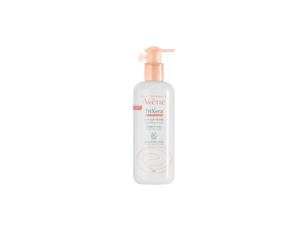 Avene Trixera Nutrition Lait Nutri-fluide Λεπτόρρευστο Θρεπτικό Γαλάκτωμα Προσώπου & Σώματος για την Ξηρή Επιδερμίδα για Όλη την Οικογένεια, 400ml