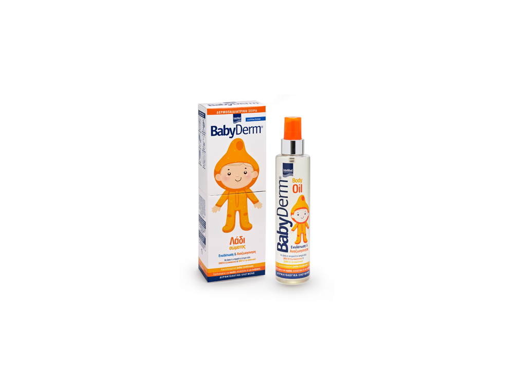 InterMed Babyderm Body Oil, Ενυδατικό Λάδι Σώματος για Παιδιά, 200ml