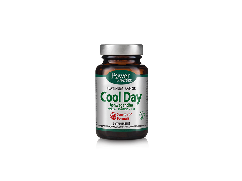 Power Health Platinum Range Cool Day, Συμπλήρωμα Διατροφής για τον Έλεγχο της Διάθεσης, 30 tabs