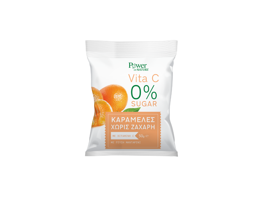 Power Health Vita-C Caramels Sugar Free, Καραμέλες 50gr