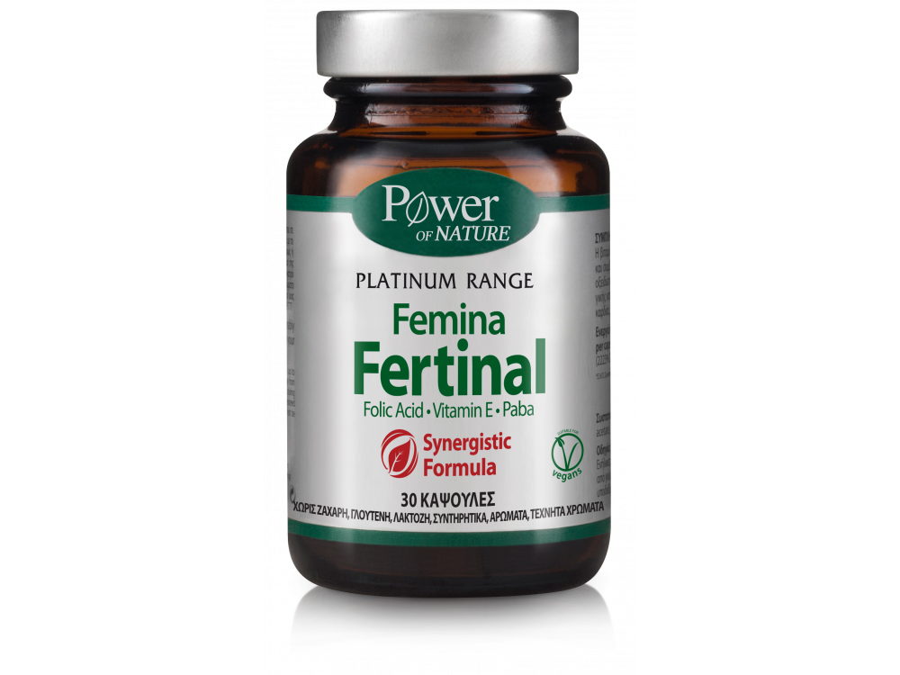 Power Health Platinum Range Femina Fertinal με Ψευδάργυρο, Βιταμίνη Ε & Paba, 30caps