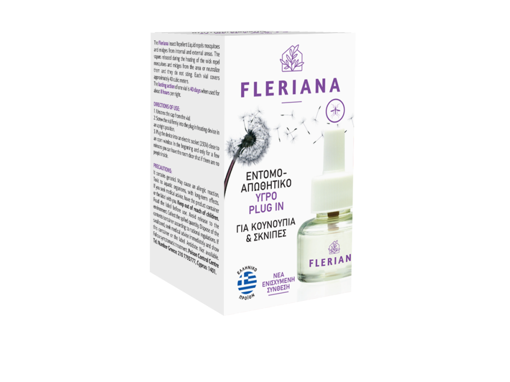 Power Health Fleriana Plugin 100% Φυσικό Εντομοαπωθητικό Υγρό Plugin, 30ml