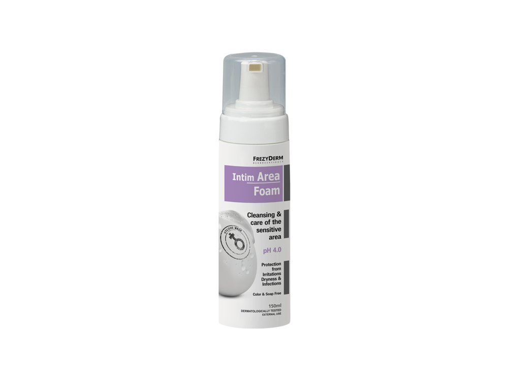 Frezyderm Intim Area Foam pH4 Απαλός Αφρός Καθαρισμού της Ευαίσθητης Περιοχής κατά την Αναπαραγωγική Ηλικία, 150ml