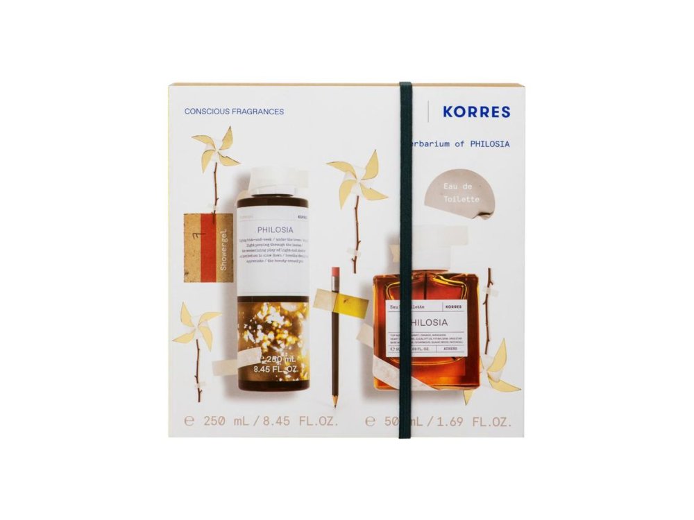 Korres Promo Philosia Αφρόλουτρο, 250ml & Eau De Toilette Γυναικείο Άρωμα, 50ml, 1σετ