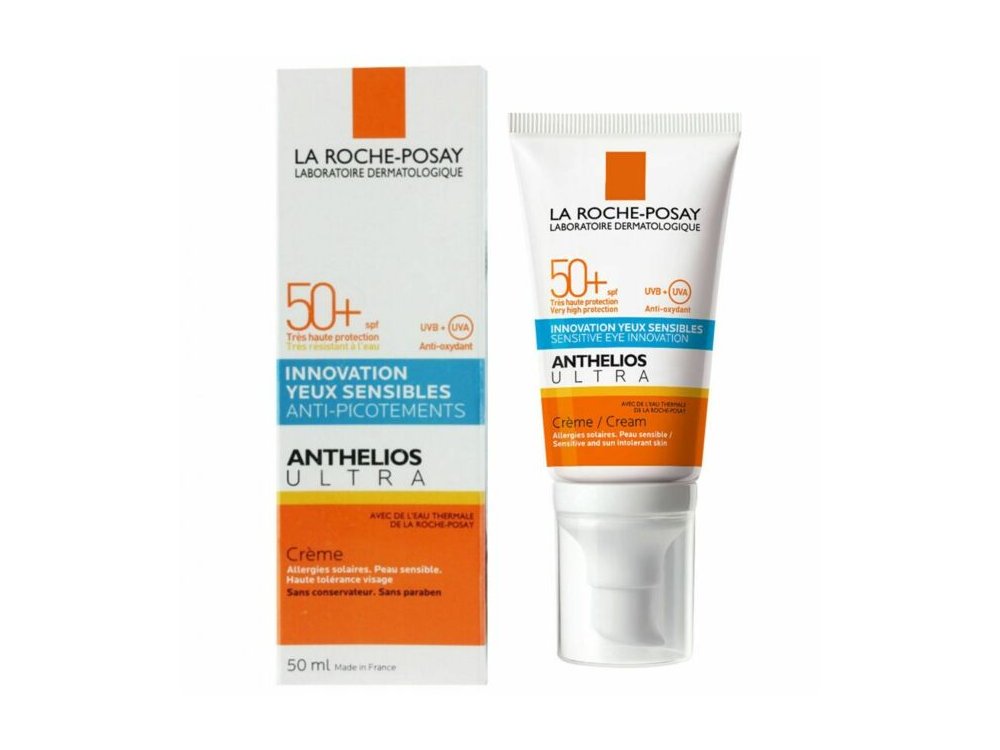 La Roche Posay Anthelios Ultra Cream AP SPF50+ Αντηλιακή Κρέμα Προσώπου κατάλληλη για την περιοχή των ματιών, 50ml