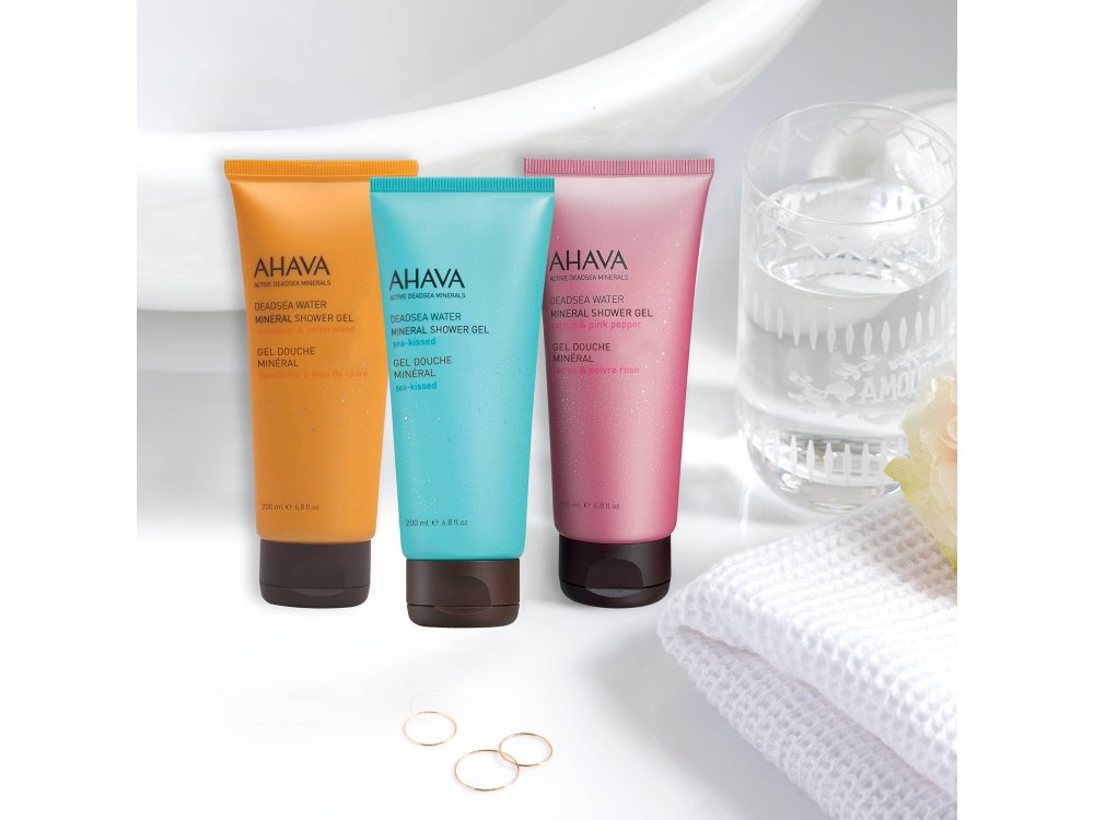 Ahava Dead Sea Water Mineral Shower Gel Sea-Kissed, Αφρόλουτρο με Άρωμα Θαλάσσιας Αύρας, 200ml