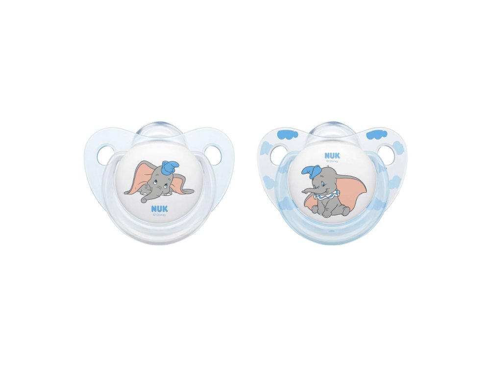 Nuk Disney Classics Trendline Dumbo, Πιπίλα Σιλικόνης 0-6m, 1τμχ