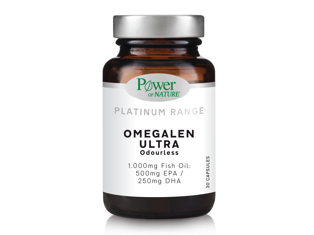 Power Health Platinum Range Omegalen Ultra, Ιχθυέλαιο μοριακής απόσταξης & ψυχρής συμπίεσης, 30caps