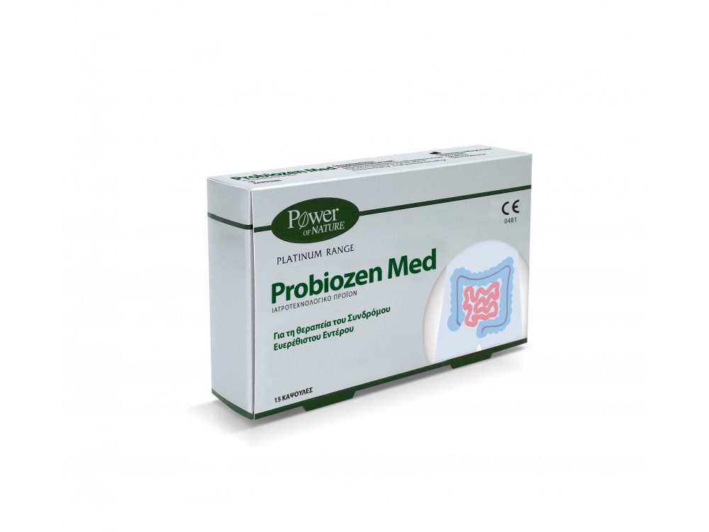 Power Health Platinum Range Probiozen Med, Συμπλήρωμα Διατροφής για τη Θεραπεία του Ευερέθιστου Εντέρου, 15caps