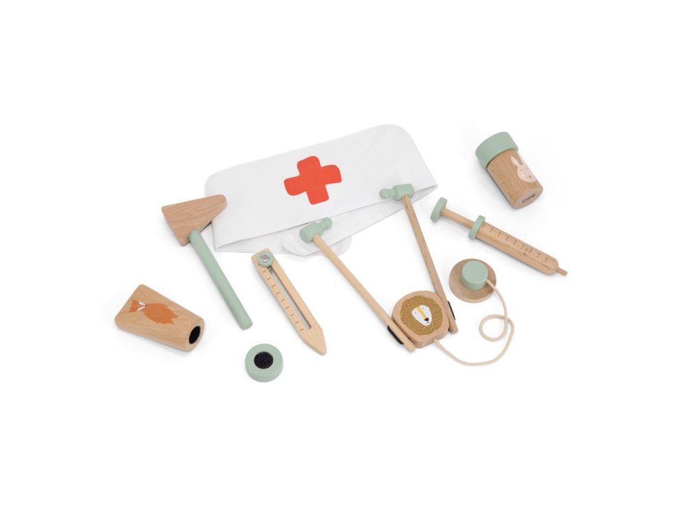 Trixie Wooden Doctor set, Σετ αξεσουάρ γιατρού απο Ξύλο οξιάς, 1σετ