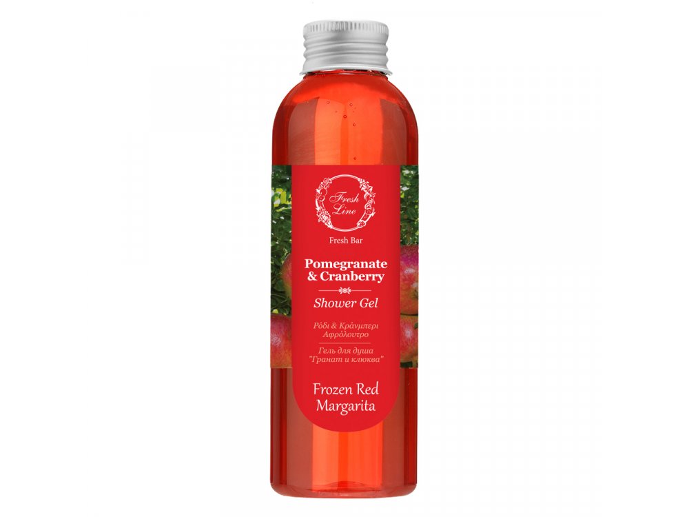 Fresh Line  Pomegranate & Cranberry Shower Gel, Ρόδι & Κράνμπερι Αφρόλουτρο 200ml