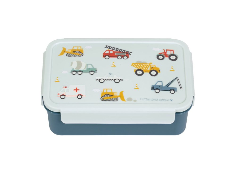 A Little Lovely company, Δοχείο φαγητού Bento Lunch box Vehicles, 1τμχ